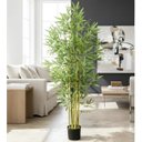 Ver imagem 1 de Bambu Artificial Grande Decoração Sala com 2.10m, Planta Decorativa para Casa e Eventos.
