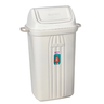 Lixeira Plástica C/ Tampa Basculante Sanremo Casablanca 30l Cor Branco - 1