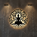 Ver mais imagens de Mandala Buda Arvore da Vida com LED:com Rabicho