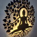 Ver imagem 3 de Mandala Buda Arvore da Vida com LED:com Rabicho