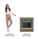 Ver imagem 5 de Balcão para Forno de Embutir 80 X 60 Cm com Tampo Rustic/cinza Agata Madesa