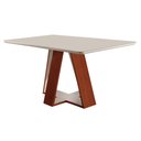 Ver imagem 2 de Conjunto Sala de Jantar Mesa 135x90cm Tampo em Vidro com 4 Cadeiras Atuale LJ Móveis