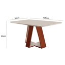 Ver imagem 5 de Conjunto Sala de Jantar Mesa 135x90cm Tampo em Vidro com 4 Cadeiras Atuale LJ Móveis