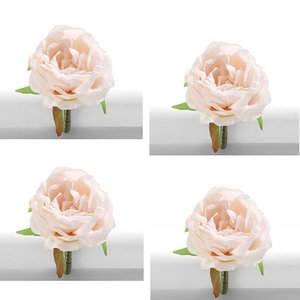 Quatro (4) Anel. Argola de Guardanapo Primavera Rosa Nude Utensilios do Chef