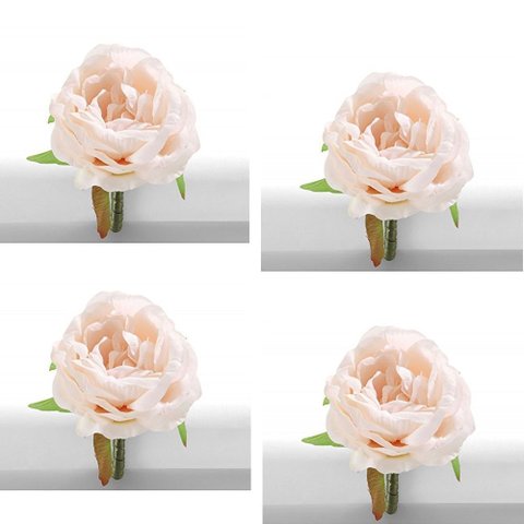 Quatro (4) Anel. Argola de Guardanapo Primavera Rosa Nude Utensilios do Chef