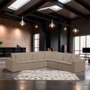 Ver imagem 2 de Sofá Modular Rivieira 280cm Linho - Meu Estofado:marrom Café