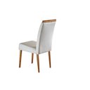 Ver imagem 6 de Conjunto Sala de Jantar Mesa 180x90cm Tampo Madeira/Vidro Vitoria com 6 Cadeiras Havana Marrom/Imbui
