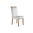 Ver imagem 7 de Conjunto Sala de Jantar Mesa 180x90cm Tampo Madeira/Vidro Vitoria com 6 Cadeiras Havana Marrom/Imbui