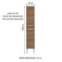 Ver imagem 2 de Paneleiro Madesa Emilly 2 Portas Rustic Cor:Rustic