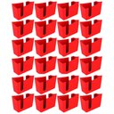 Ver imagem 1 de Kit 24 Porta Guardanapos para Mesa Vermelho Trio Crippa Restaurante Lanchonete Hotel