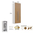 Ver imagem 2 de Guarda Roupa Modulado 2 Portas 80cm em MDF Linha Integrato