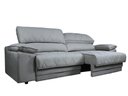 Ver imagem 6 de Sofá Leon 2,30m com Molas Retrátil Reclinável Velosuede - Netsofas - Cinza