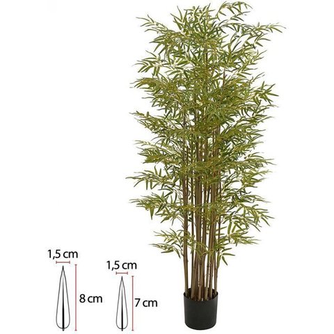 Planta Artificial Arvore Bamboo Japones C/pote X4240 Verde 2,58cm
