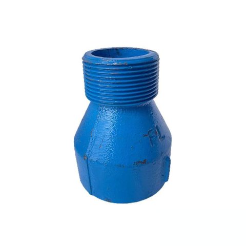Luva de Redução com Rosca Macho Fêmea Ferro Fundido Ferreira Lopes Tamanho 11-2"x11-4"