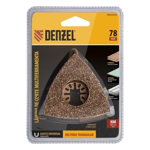 Lâmina Multiferramenta 78mm Hm para Ladrilho e Madeira Deltoide Denzel