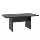 Ver imagem 5 de Mesa para Reunião Cor Preta Caixa Tomada 1,60 X 0,90 Atacadao Moveis Escritorio