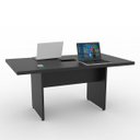 Ver imagem 6 de Mesa para Reunião Cor Preta Caixa Tomada 1,60 X 0,90 Atacadao Moveis Escritorio