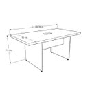 Ver imagem 2 de Mesa para Reunião Cor Preta Caixa Tomada 1,60 X 0,90 Atacadao Moveis Escritorio