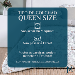 Cobertor de Casal Queen Size Grosso Selin 100%algodao Antialergico:cinza - 6