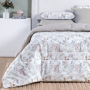 Cobertor de Casal Queen Size Grosso Selin 100%algodao Antialergico:cinza