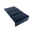 Ver imagem 3 de Sofá Cama Dominion 2 Lugares Reclinável 113cm Azul Escuro