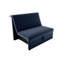 Ver imagem 2 de Sofá Cama Dominion 2 Lugares Reclinável 113cm Azul Escuro