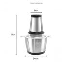 Ver imagem 7 de Processador Moedor Alimentos Elétrico Inox com 4 Lâminas 2l 110v