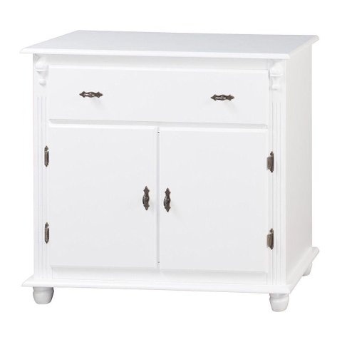 Balcão Antique Com 2 Portas e 1 Gaveta Branca