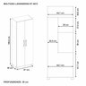 Armário Multiuso 2 Portas Lavanderia NT 4015 2021 - 4