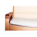 Ver imagem 4 de Cadeira Venezia em Tela Palha Sextavada em Madeira Maciça Eucalipto para Jantar na Cor Mel