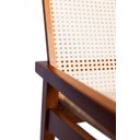 Ver imagem 5 de Cadeira Venezia em Tela Palha Sextavada em Madeira Maciça Eucalipto para Jantar na Cor Mel