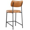 Ver imagem 6 de Banqueta Baixa Bar Cozinha Sala de Jantar Preto Elira L02 Couríssimo Whisky - Lyam Decor