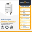 Ver imagem 2 de Mesa de Cabeceira Wood 3 Gavetas Ej Móveis