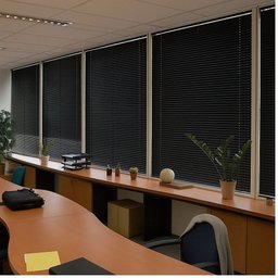 Persiana Horizontal Alumínio 25mm Preto - 1,27m X 1,74m - 6