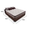 Cama Box Viúva Marrom + Colchão de Molas - Anjos - Classic Superlastic - 128x188x60cm - 3