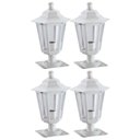 Ver imagem 1 de Kit 4 Balizadores Jardim Muro em Alumínio Luminária Externa Clássica Lente Transparente Dital