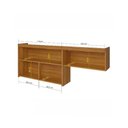 Ver imagem 3 de Armário 2 Portas Nicho Nesher 200cm Mdf Freijó Com Off White