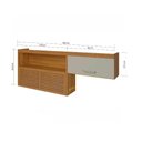 Ver imagem 2 de Armário 2 Portas Nicho Nesher 200cm Mdf Freijó Com Off White