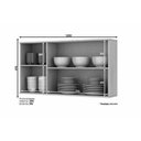 Ver imagem 3 de Cozinha Modulada Henn Connect 6 Peças (2 Armários + 2 Balcões + 2 Complementos) C6P07 Duna/Cristal