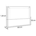 Ver imagem 5 de Cabeceira Cama Box Casal Queen 160cm Mali P02 Veludo Cinza - Mpozenato