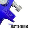 Pistola de Pintura Gravidade HVLP Bico 1,4 MM 600ML EVPPHVLP600-1B EVALD - 10