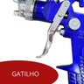 Pistola de Pintura Gravidade HVLP Bico 1,4 MM 600ML EVPPHVLP600-1B EVALD - 6