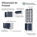 Ver imagem 4 de Armário de Cozinha Completa 270 cm Branco/Azul Vik Madesa 06