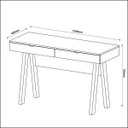 Ver imagem 4 de Escrivaninha Cavalete 120cm com 2 Gavetas Me4128 Branco