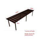 Ver imagem 2 de Cobertura Policarbonato Alveolar 8,00m x 2,00m - Bronze 4mm