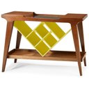 Ver imagem 1 de Aparador Bar Penha Garrafeiro Amarelo Corpo Pinhao 130cm - 29658