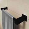 Porta Toalha Banheiro 30cm Aço Inox 304 Preto Fosco Q-t30pf - 2