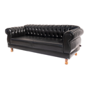 Ver imagem 2 de Sofá Chesterfield Capitone Elisabeth Corano Preto 2,30cm