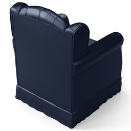 Poltrona de Amamentação e Descanso com Balanço Lucy P04 Sintético Azul Marinho - Mpozenato - 7