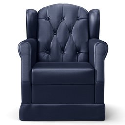 Poltrona de Amamentação e Descanso com Balanço Lucy P04 Sintético Azul Marinho - Mpozenato - 5